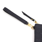 Louis Vuitton Pochette Melanie MM Monogram Implant Noir Clutch Bag