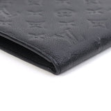 Louis Vuitton Pochette Melanie MM Monogram Implant Noir Clutch Bag