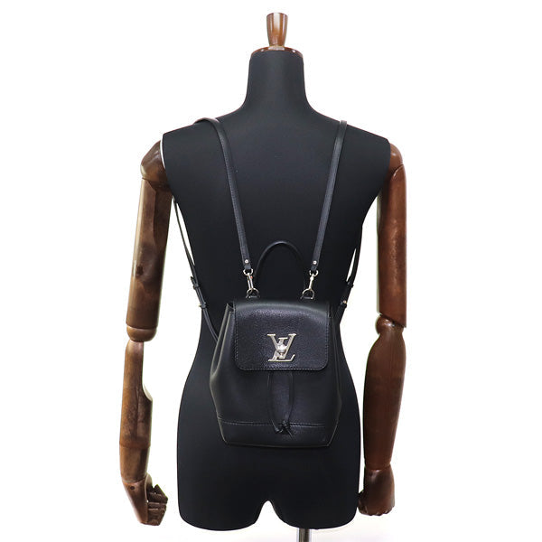 Louis Vuitton Lock Me Mini Backpack Noir Taurillon Calfskin Leather