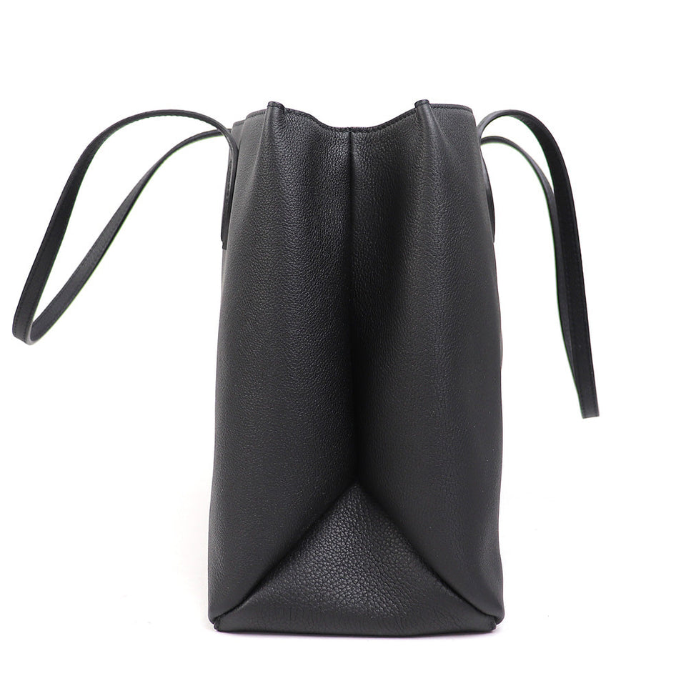 Louis Vuitton Lock Me Shopper Tote Bag Noir Grain Calfskin Leather