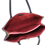 Louis Vuitton Lock Me Shopper Tote Bag Noir Grain Calfskin Leather