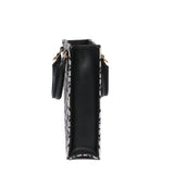 Louis Vuitton Black 1854 Monogram Canvas & Calfskin Leather Mini Sac Plat Shoulder Bag