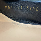 Christian Dior Black Leather Studded J'aDior Slingback Pumps Size 37.5
