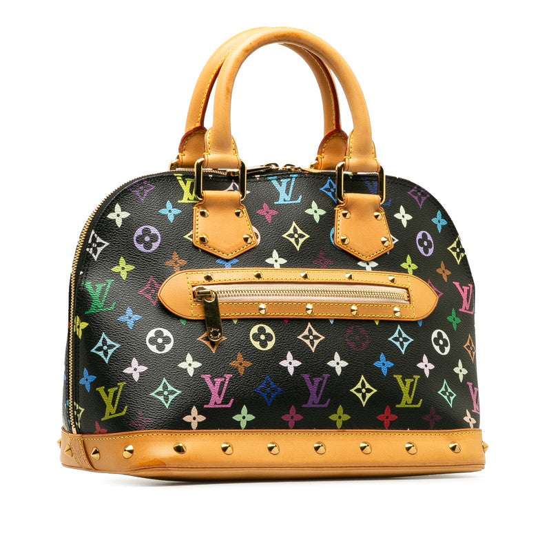 Louis Vuitton Monogram Multicolor Handbag PVC/Ledger Noir Black