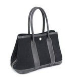 Hermes Garden Party TTPM Black Tote Bag H Engraved