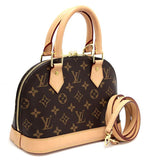 Louis Vuitton Alma BB 2way Handbag Shoulder Bag Monogram