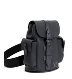 Louis Vuitton Christopher XS Body Shoulder Bag Leather Black
