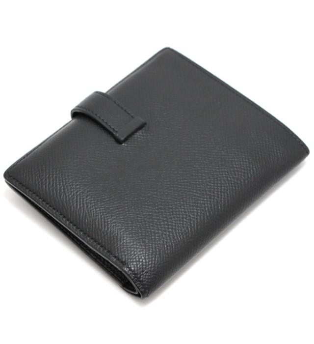 Hermes Bearn Compact Epson Black Wallet Z Engraved