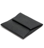 Hermes Bastia Black Coin Case Purse C Engraved