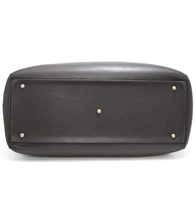 Hermes Paris Ribbon Bay 50 Boston Bag Brown J Engraved