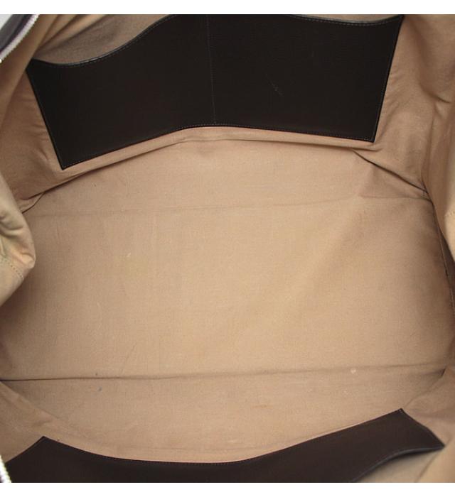 Hermes Paris Ribbon Bay 50 Boston Bag Brown J Engraved