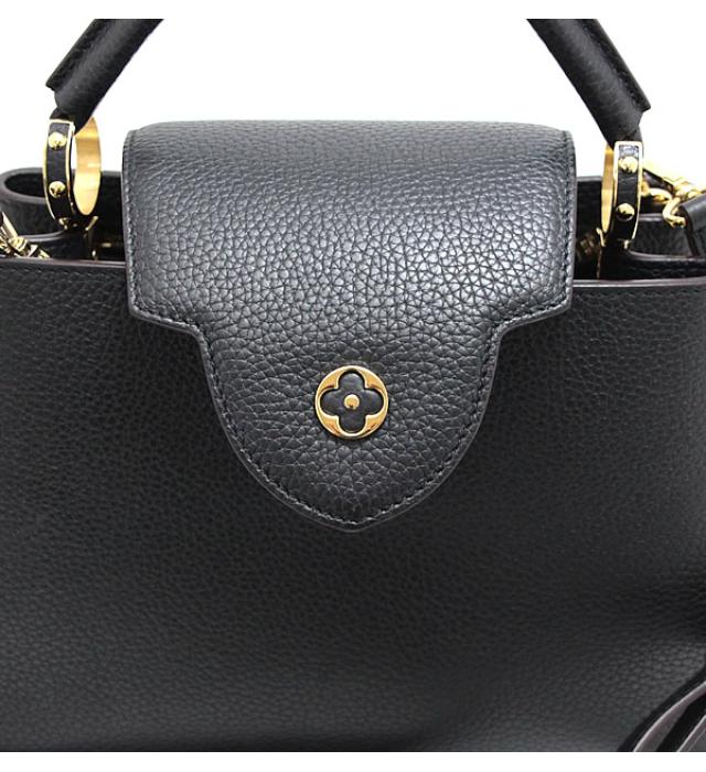 Louis Vuitton Capucine BB 2way Shoulder Bag Leather Black
