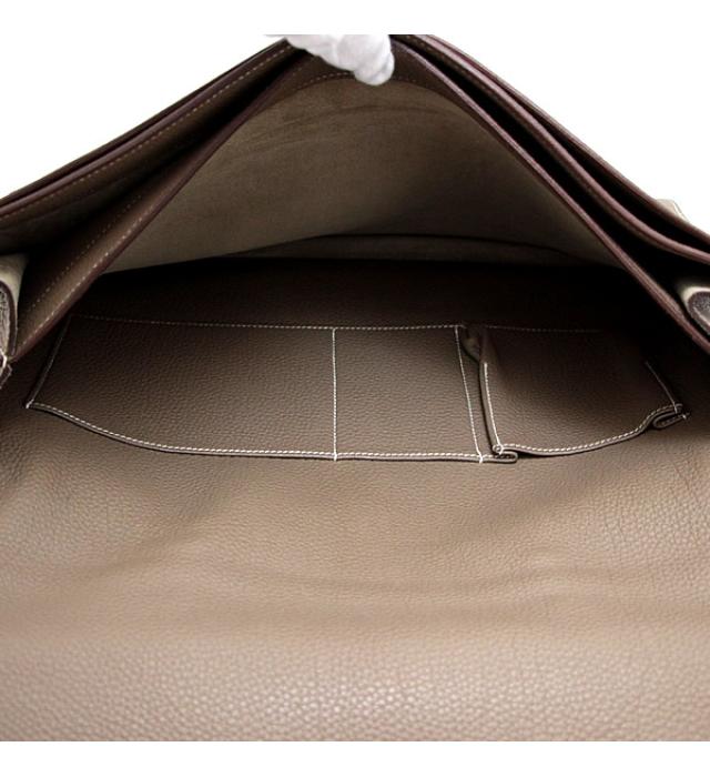 Hermes Sac Adépeche 41 Etoupe Briefcase Bag □o Engraved