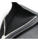 Hermes Bearn Compact Epson Black Wallet U Engraved