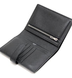 Hermes Bearn Compact Epson Black Wallet U Engraved