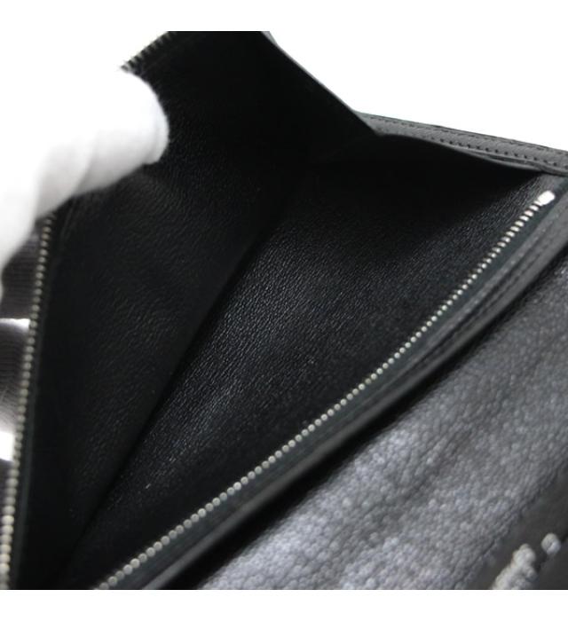 Hermes Bearn Classic Croco Alligator Black G Engraved