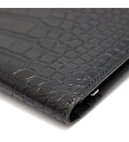 Hermes Bearn Classic Croco Alligator Black G Engraved