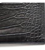 Hermes Bearn Classic Croco Alligator Black G Engraved