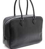 Hermes Plume 32 Handbag Vaux Epsom Black □J Stamp
