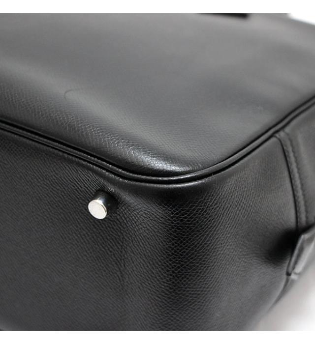 Hermes Plume 32 Handbag Vaux Epsom Black □J Stamp