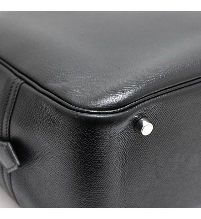 Hermes Plume 32 Handbag Vaux Epsom Black □J Stamp