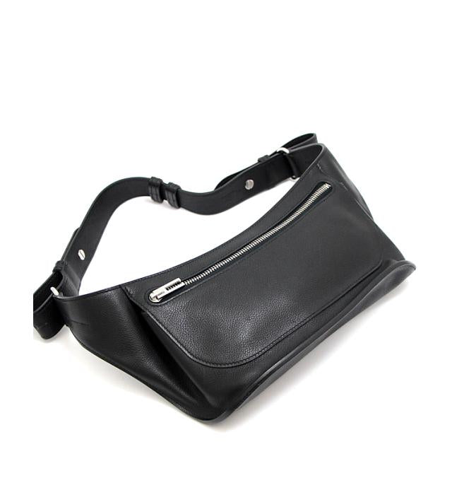Hermes Chiquita Body Bag Waist Pouch Evergrain □n Engraved Black