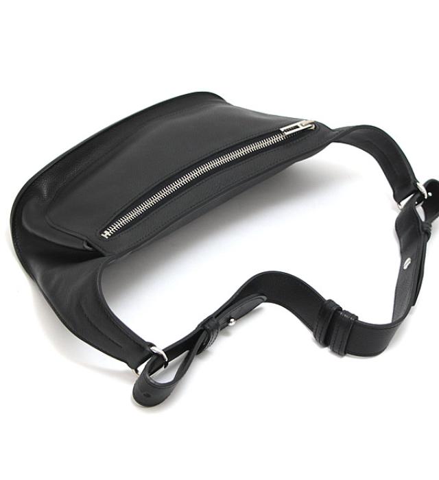 Hermes Chiquita Body Bag Waist Pouch Evergrain □n Engraved Black
