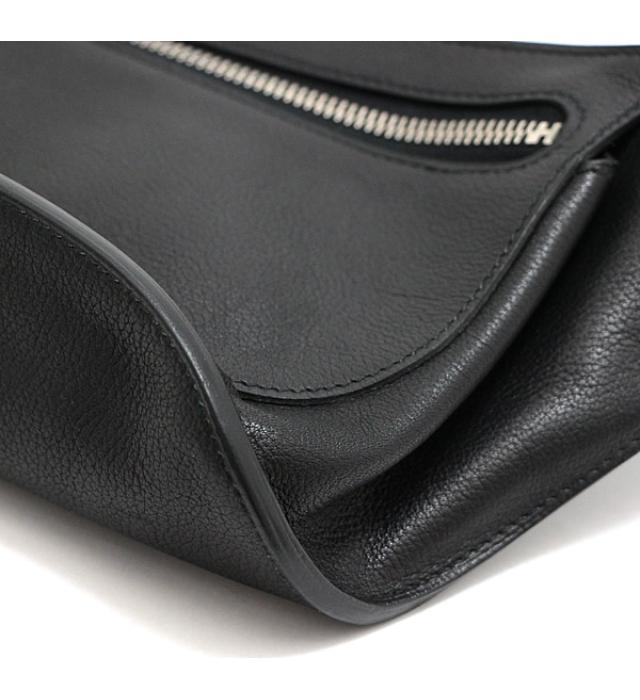 Hermes Chiquita Body Bag Waist Pouch Evergrain □n Engraved Black