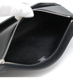 Hermes Chiquita Body Bag Waist Pouch Evergrain □n Engraved Black