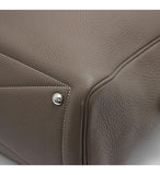 Hermes Victoria 35 Taurillon Clemence Etoupe T Stamp