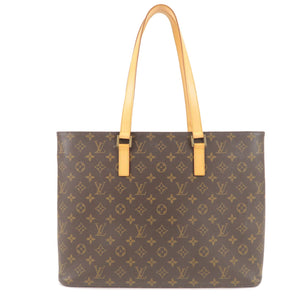 Louis Vuitton Monogram Luco Tote Shoulder Bag Brown