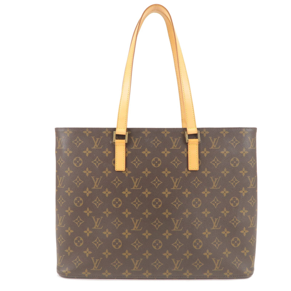Louis Vuitton Monogram Luco Tote Shoulder Bag Brown