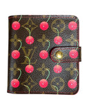 Louis Vuitton x Takashi Murakami 2005 Monogram Cherry Compact Zippy Wallet