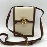 Luxury Burberry  TB Canvas Robin Crossbody Bag Brown bb8547cc