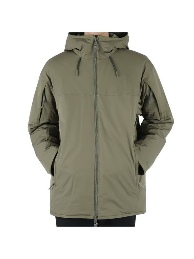 Luxury Burberry Men's Mesh Zip-Up Point Zip-Up Hoodie Khaki