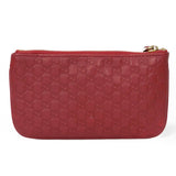Gucci Coin case 544248 BMJ1G 6420 GG striped leather Red logo embossed key ring gold Micro GG Shima Guccissima coin purse unisex(Unisex)