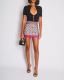 Louis Vuitton SS/10 Grey Brocade Mini Skirt Size FR 34 (UK 6)