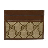 Gucci Card Case 681709 GY5SN 8563 GG canvas x calf leather beige The Hacker Project GG Canvas Unused Balenciaga Neo Classic Card Holder unisex(Unisex)