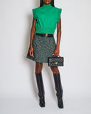 Louis Vuitton Green Sleeveless Top with Logo Tie Detail Size FR 38 (UK 10)