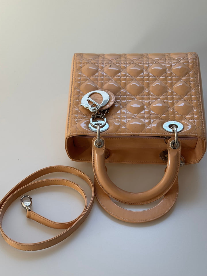 Christian Dior Lady Dior Bag Medium Light Beige