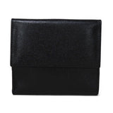 Gucci Bifold Wallet 035 2169 Calf leather black Vintage Gold Billfold Coin Case Old Jackie Compact Wallet unisex(Unisex)