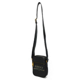 Gucci Shoulder Bag 574803 0Y2AT 8163 Textured leather Black x green x red Web Stripe Shelly Vintage logo print Micro Messenger Bag unisex(Unisex)