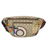 Gucci Sling bag 529711 GG Supreme canvas (polyurethane processing) beige Multicolor Web Stripe Applique GG Supreme embroidery courier belt bag mens