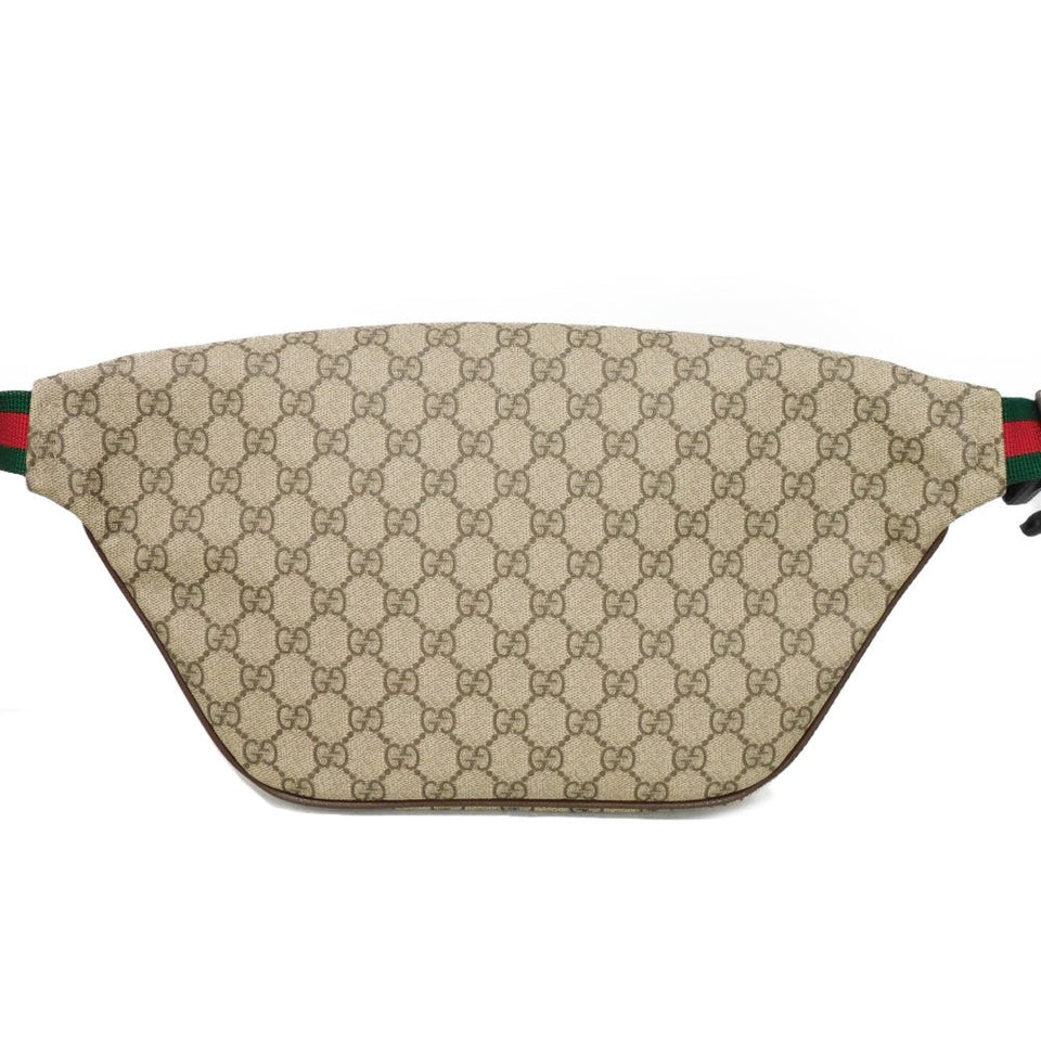 Gucci Sling bag 529711 GG Supreme canvas (polyurethane processing) beige Multicolor Web Stripe Applique GG Supreme embroidery courier belt bag mens