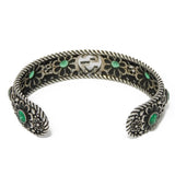 Gucci bracelet 607107 J7457 8137 Ag925 multicolor 16 Double G Arabesque Smoked Interlocking G Flower Crystal Bangle Women