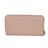Gucci Long Wallet Purse 456117 CAO0G 5909 Textured leather Perfect pink Pastel Zip Around GG Marmont Double G zip around wallet Women