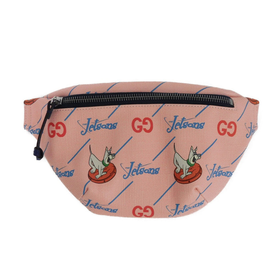 Gucci Sling bag 502095 FACAK 4957 PVC canvas pink Space Family Astro Dog GG Good Condition Chilled license The Jetsons Waist Pouch Kids
