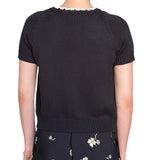 Prada Black Short Sleeve Knit igan - 44