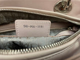 Christian Dior Cherry Blossom Pink Lady Dior Bag in Lambskin with Silver Hardware