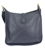Hermes Evelyn GM Shoulder Bag Taurillon Clemence Navy